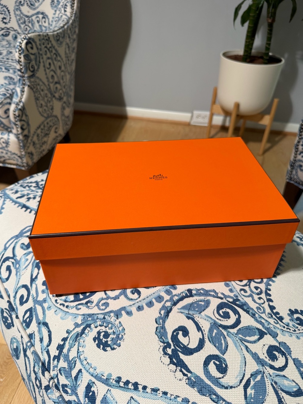 Authentic Hermès Orange Gift Box – 12” x 8” x 4.5” – Empty Box